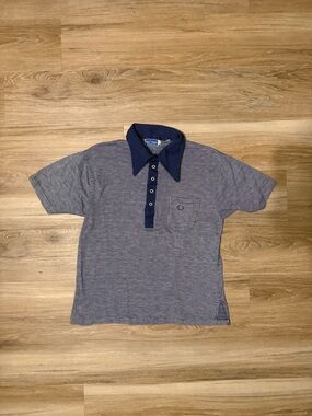 VINTAGE Fred Perry Polo Shirt Mens Extra Large Blue Short Sleeve Polo Golf